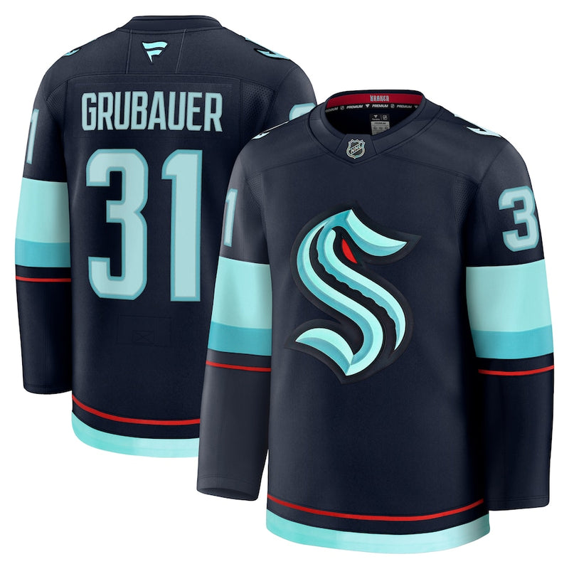 Load image into Gallery viewer, Philipp Grubauer Seattle Kraken NHL Fanatics Premium Home Jersey
