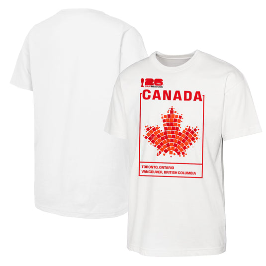 Men's FIFA World Cup 2026 Canada Graphic White T-Shirt - Sport Army