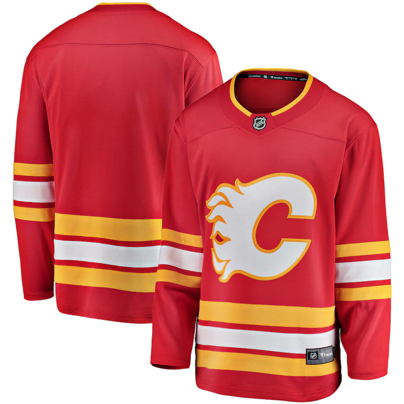 Chargez l&#39;image dans la visionneuse de la galerie, Maillot à domicile des fanatiques de la LNH des Flames de Calgary
