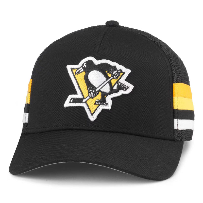 Load image into Gallery viewer, Pittsburgh Penguins NHL HotFoot Stripes Trucker Adjustable Cap
