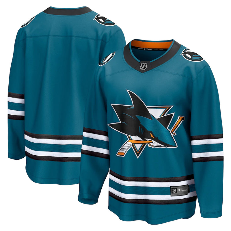 Load image into Gallery viewer, San Jose Sharks NHL Fanatics Breakaway Home Jersey
