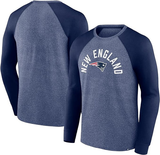 New England Patriots NFL Fundamentals Twisted Slub Long Sleeve Raglan T-Shirt