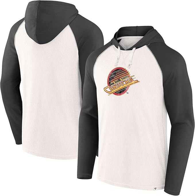 Load image into Gallery viewer, Vancouver Canucks NHL Vintage Raglan Winger Pullover Hoodie
