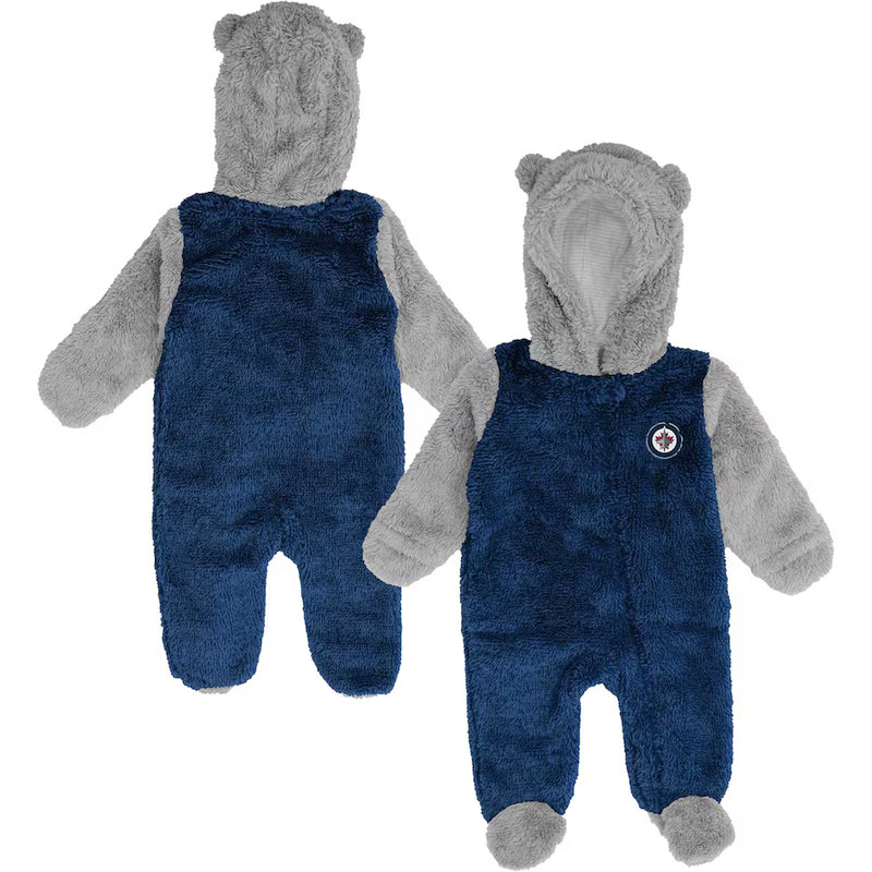 Load image into Gallery viewer, Winnipeg Jets NHL Infant Teddy Fleece Bunting Sleeper
