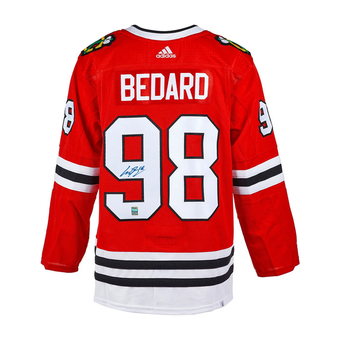 Connor Bedard Signed Chicago Blackhawks Adidas Pro Home Jersey