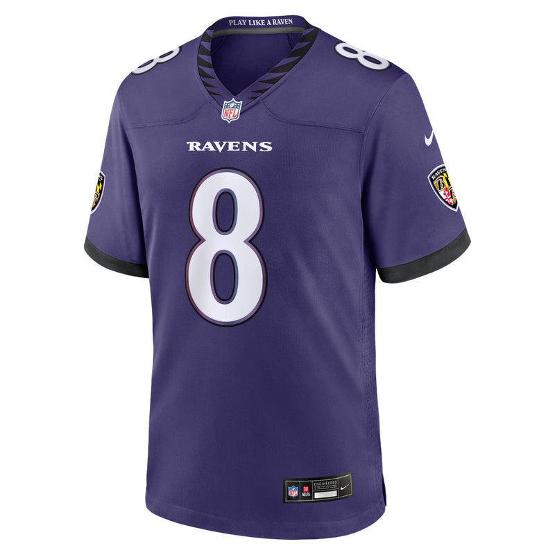 Load image into Gallery viewer, Lamar Jackson Baltimore Ravens NFL Nike Game Player Purple Jersey - Sport Army
