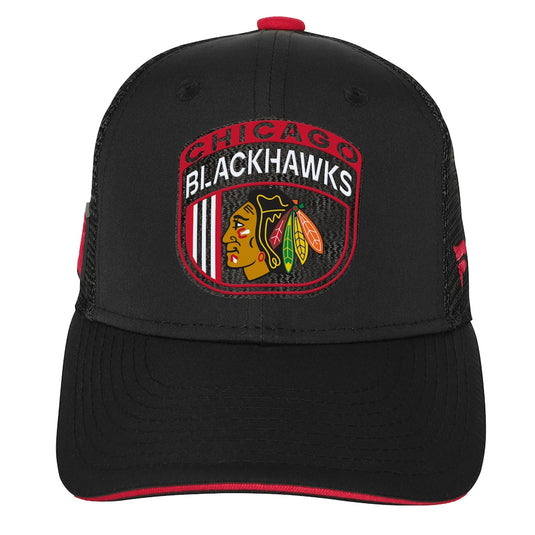 Chicago Blackhawks 2024 NHL Draft On Stage Trucker Cap