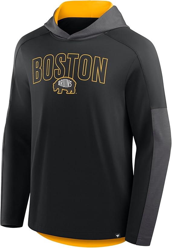 Chargez l'image dans la visionneuse de la galerie, Sweat à capuche profond à lacets NHL Puck des Bruins de Boston
