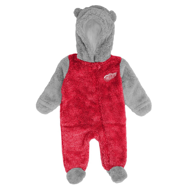 Load image into Gallery viewer, Detroit Red Wings NHL Infant Teddy Fleece Bunting Sleeper
