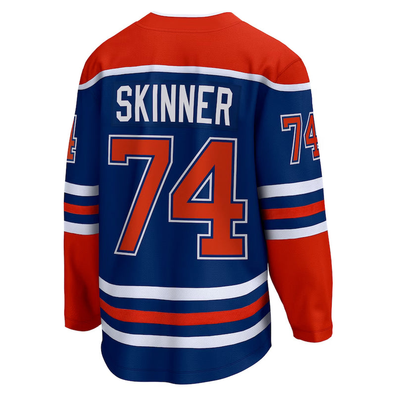 Load image into Gallery viewer, Stuart Skinner Edmonton Oilers NHL Fanatics Breakaway Royal Home Jersey
