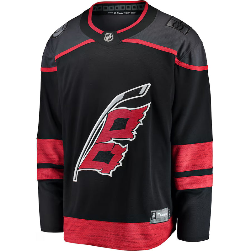Load image into Gallery viewer, Carolina Hurricanes NHL Fanatics Breakaway Home Black Jersey
