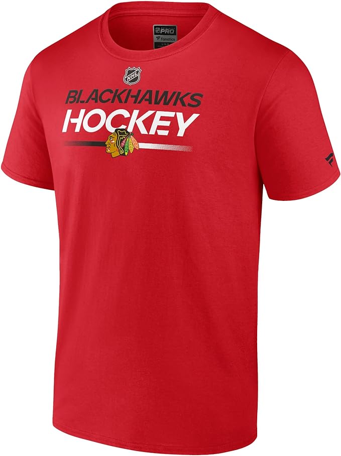 Chargez l&#39;image dans la visionneuse de la galerie, T-shirt de remplacement primaire authentique Pro des Blackhawks de Chicago de la LNH

