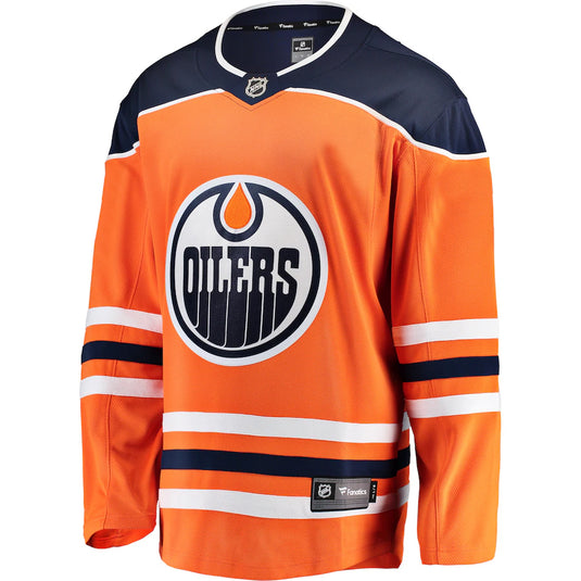 Maillot Domicile Breakaway des Fanatics de la LNH des Oilers d'Edmonton