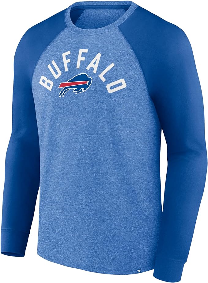 Chargez l&#39;image dans la visionneuse de la galerie, Buffalo Bills NFL Fundamentals T-shirt raglan torsadé à manches longues
