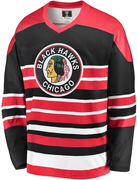 Maillot vintage des Blackhawks de Chicago NHL Fanatics Breakaway