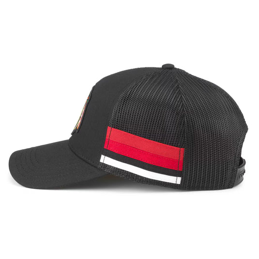 Chicago Blackhawks NHL HotFoot Stripes Trucker Adjustable Cap