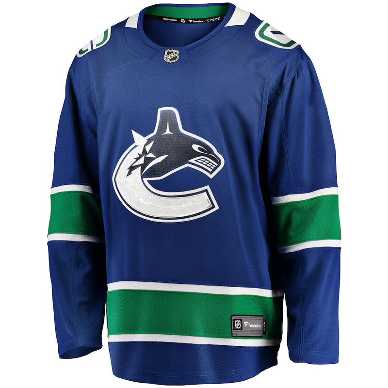 Chargez l&#39;image dans la visionneuse de la galerie, Maillot Domicile Breakaway des Fanatics de la LNH des Canucks de Vancouver
