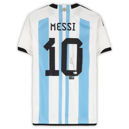 Lionel Messi Signed Argentina National Team 2022-2023 Replica Jersey