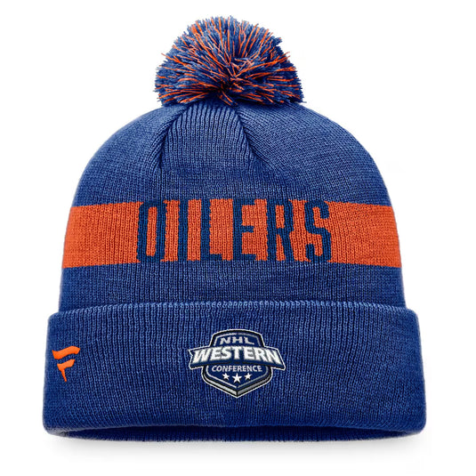 Tuque en tricot à revers avec patch fondamental de la LNH des Oilers d'Edmonton