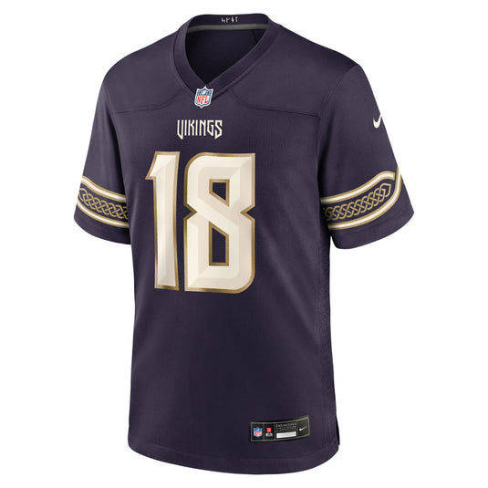 Justin Jefferson Minnesota Vikings NFL Nike 2026 Rivalries Game Player Purple Jersey