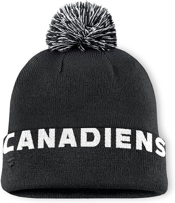 Chargez l&#39;image dans la visionneuse de la galerie, Tuque en tricot à revers avec patch fondamental de la LNH des Bruins de Boston

