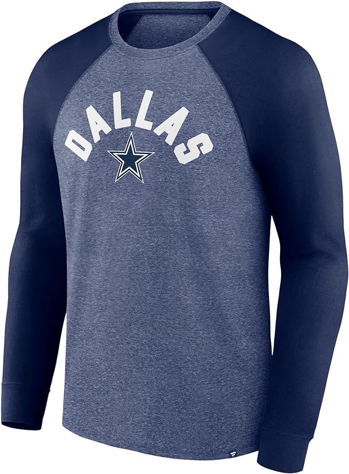 Load image into Gallery viewer, Dallas Cowboys NFL Fundamentals Twisted Slub Long Sleeve Raglan T-Shirt
