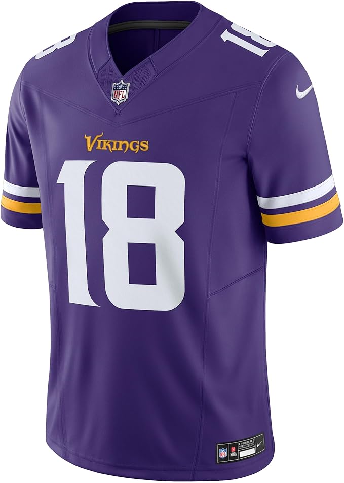 Load image into Gallery viewer, Justin Jefferson Minnesota Vikings NFL Nike Game Player Purple Jersey
