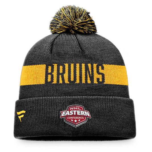 Tuque en tricot à revers avec patch fondamental de la LNH des Bruins de Boston