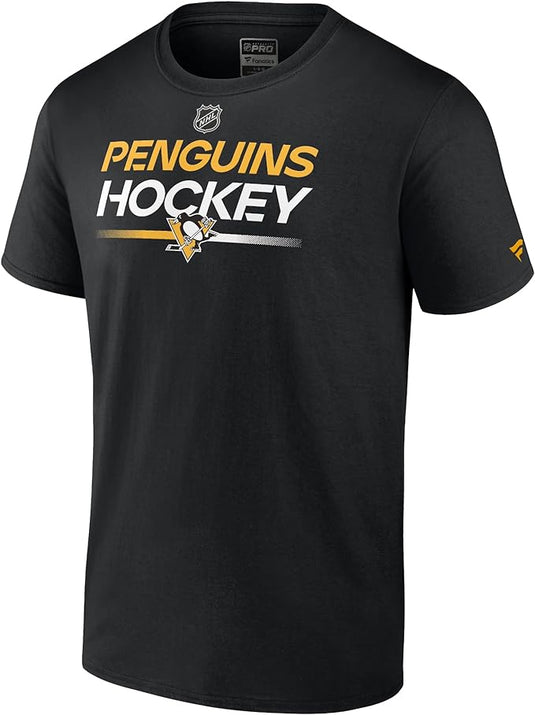 T-shirt de remplacement primaire authentique de la LNH des Penguins de Pittsburgh