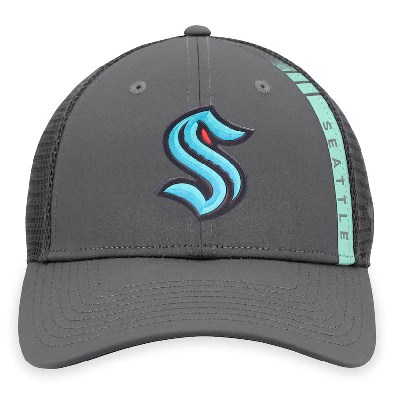 Load image into Gallery viewer, Seattle Kraken NHL Authentic Pro Home Ice Trucker Snapback Cap
