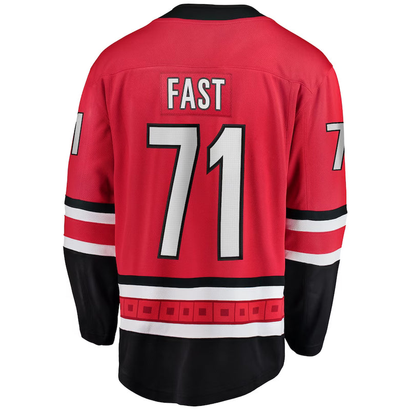 Chargez l&#39;image dans la visionneuse de la galerie, Jesper Fast Hurricanes NHL Fanatics Breakaway Home Jersey
