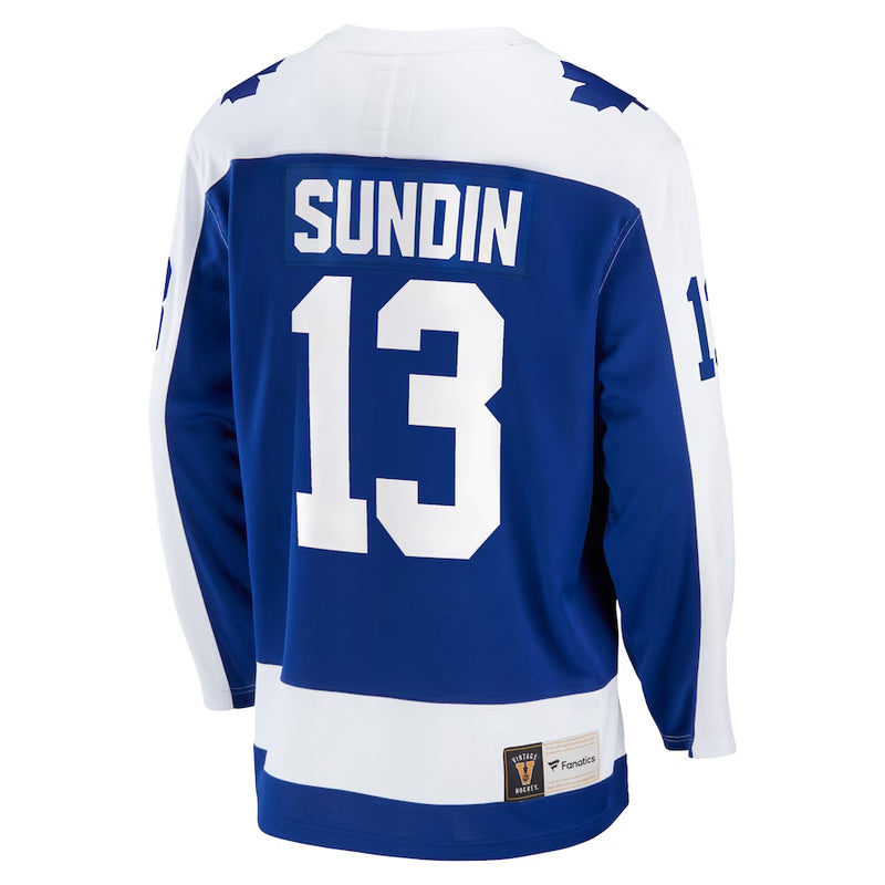 Load image into Gallery viewer, Mats Sundin Toronto Maple Leafs NHL Fanatics Breakaway Vintage Jersey
