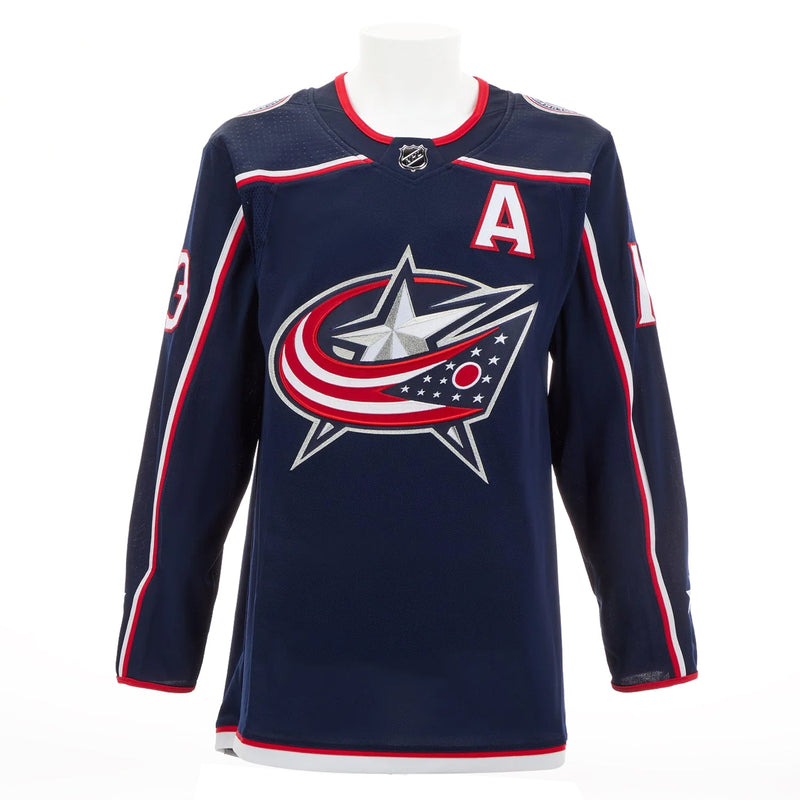 Load image into Gallery viewer, Johnny Gaudreau Signed Columbus Blue Jackets Adidas Pro Home Navy Jersey

