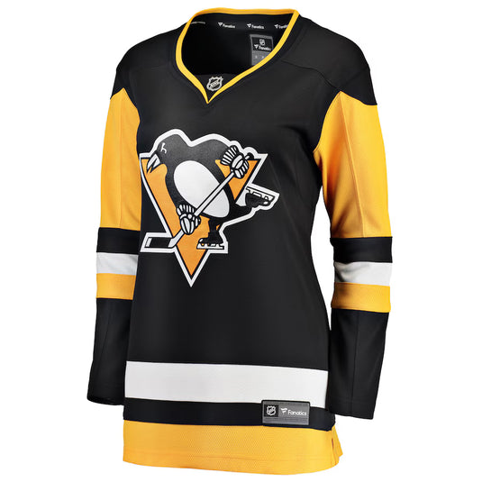 Chandail à domicile Breakaway des Fanatics de la LNH des Penguins de Pittsburgh pour femmes
