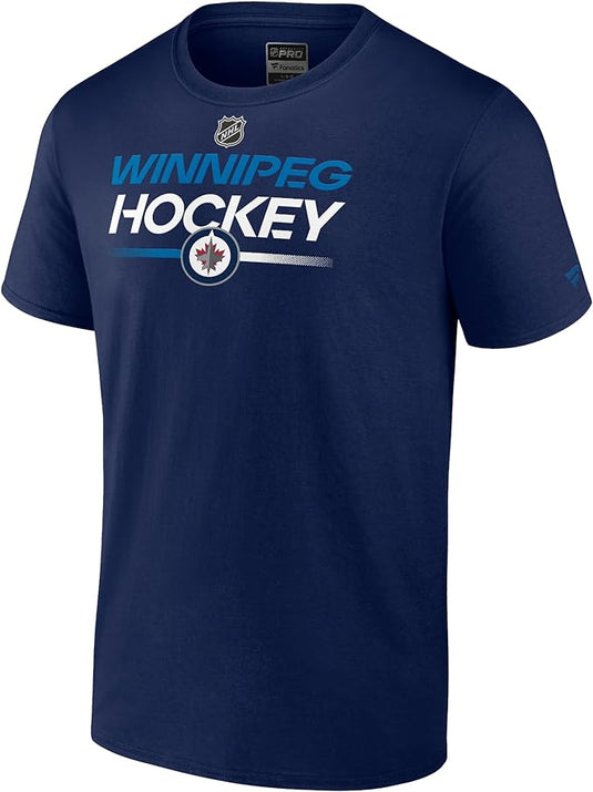 T-shirt de remplacement primaire authentique de la LNH des Jets de Winnipeg