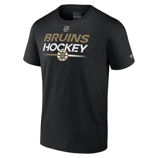 T-shirt de remplacement primaire authentique Pro des Bruins de Boston de la LNH