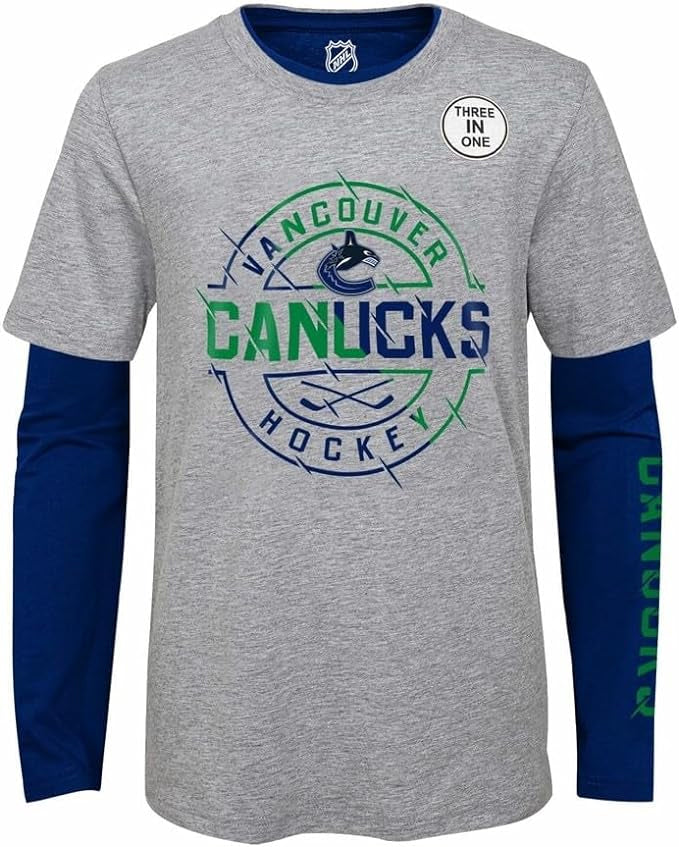 Chargez l&#39;image dans la visionneuse de la galerie, Pack combiné 2 en 1 pour jeunes Canucks de Vancouver de la LNH Two-Way Forward
