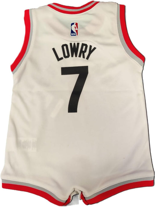 Infant Kyle Lowry Toronto Raptors NBA Road Player White Onesie