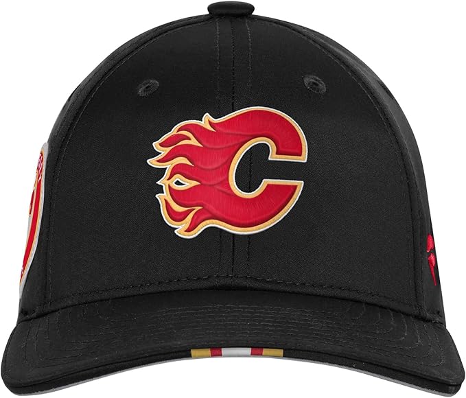 Load image into Gallery viewer, Youth Calgary Flames NHL Draft Podium Adjustable Cap

