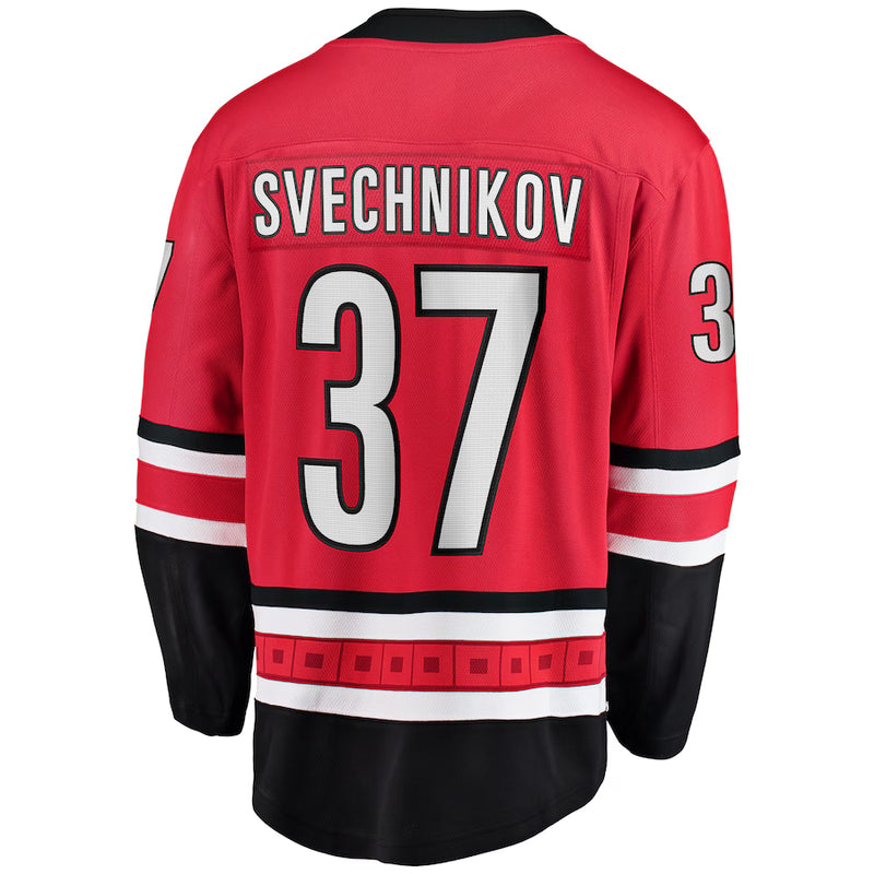 Chargez l&#39;image dans la visionneuse de la galerie, Andrei Svechnikov Carolina Hurricanes NHL Fanatics Breakaway Maillot Domicile
