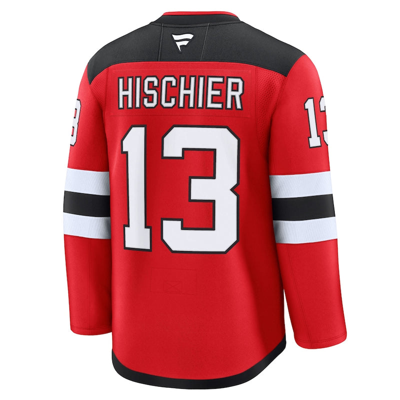 Load image into Gallery viewer, Nico Hischier New Jersey Devils NHL Fanatics Premium Home Jersey
