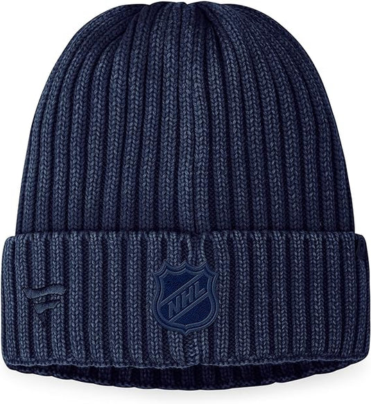 Tuque en coton authentique Pro Road des Canadiens de Montréal de la LNH, bleu décoloré