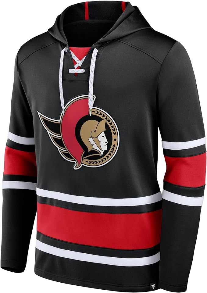 Load image into Gallery viewer, Ottawa Senators NHL Puck Deep Lace-Up Hoodie
