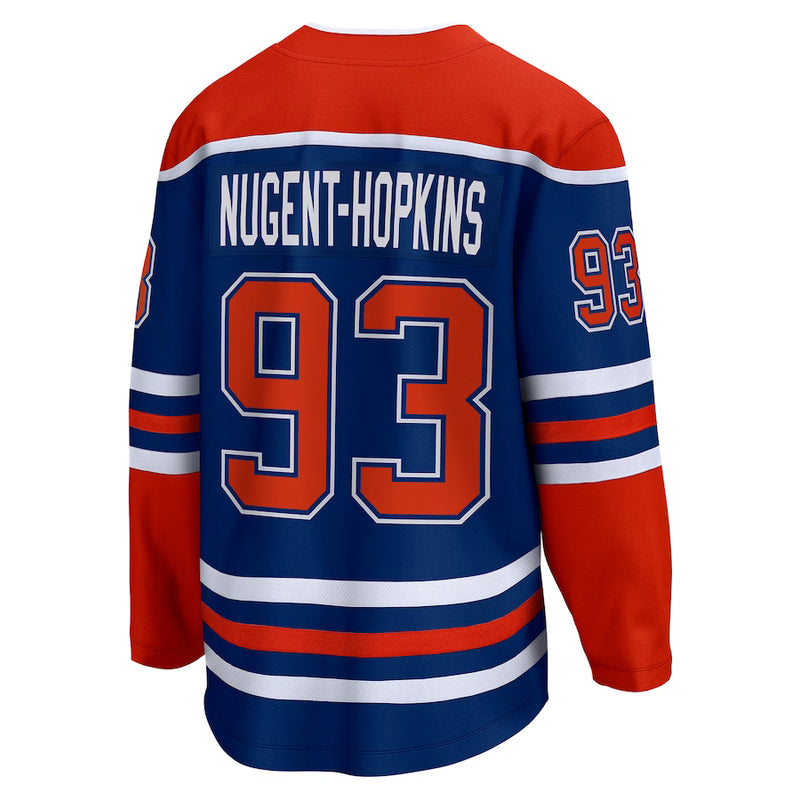 Chargez l&#39;image dans la visionneuse de la galerie, Ryan Nugent-Hopkins Edmonton Oilers NHL Fanatics Breakaway Royal Home Jersey

