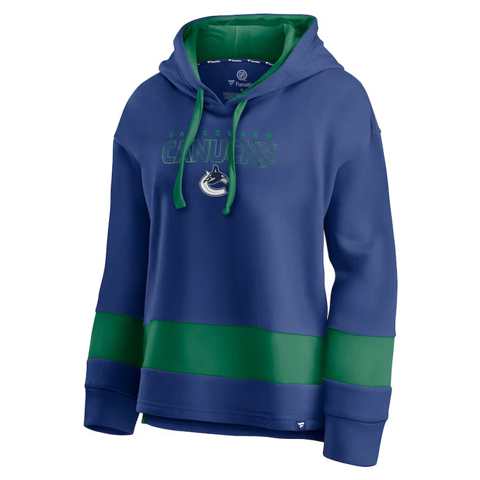 Ladies' Vancouver Canucks NHL Block Party Pullover Hoodie