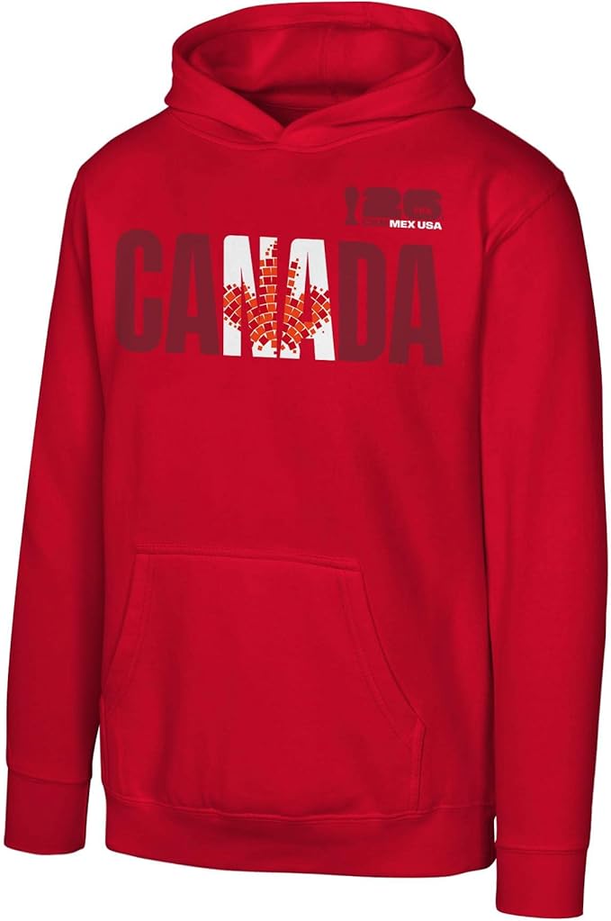 Load image into Gallery viewer, Youth FIFA World Cup 2026 Canada Graphic Red Hoodie - Sport Army
