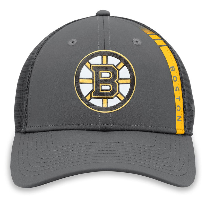 Load image into Gallery viewer, Boston Bruins NHL Authentic Pro Home Ice Trucker Snapback Cap
