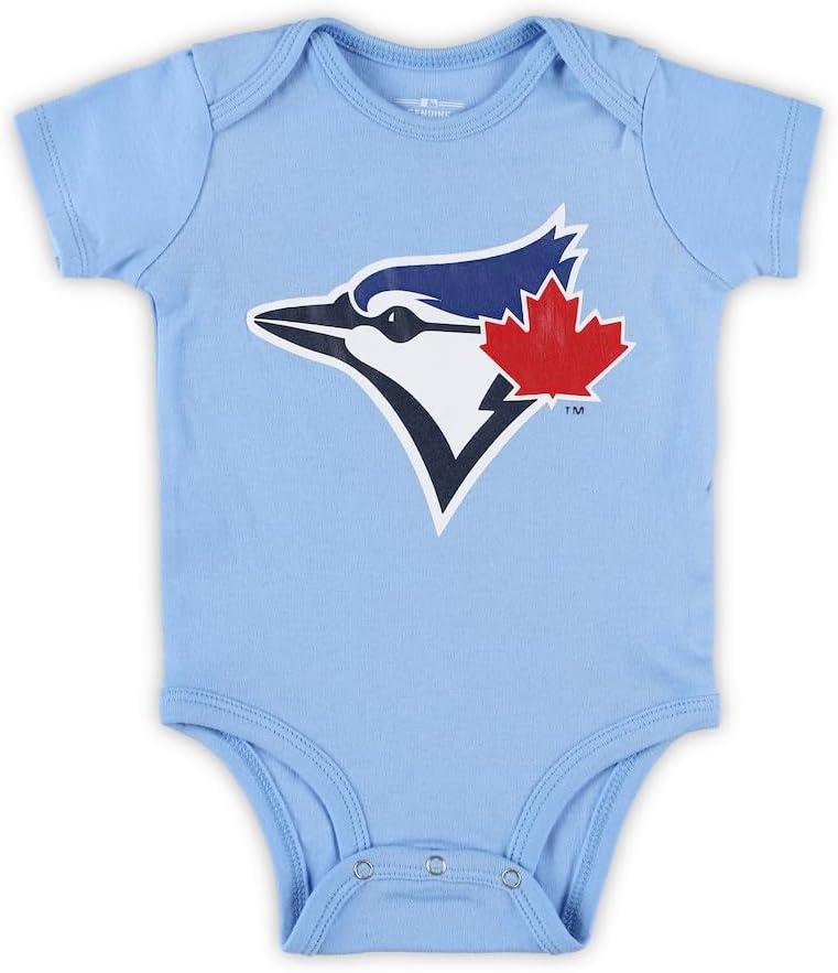 Load image into Gallery viewer, Infant Toronto Blue Jays MLB Biggest Little Fan 3-Pack Bodysuit Set
