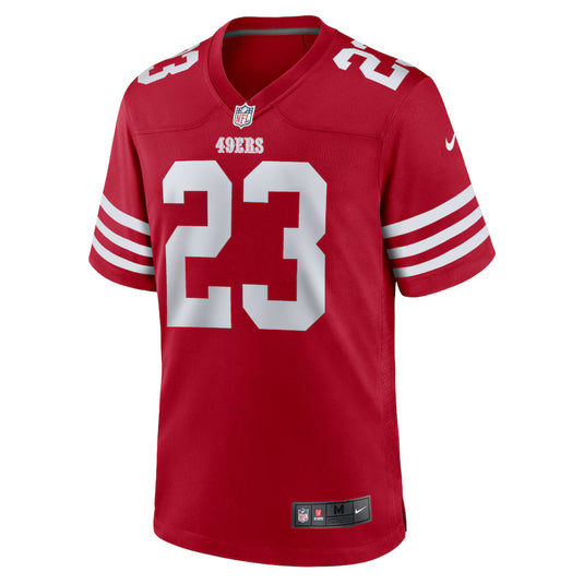 Christian McCaffrey San Francisco 49ers NFL Nike Game Player Red Jersey