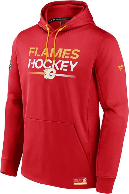 Sweat à capuche authentique Pro 2.0 des Flames de Calgary de la LNH